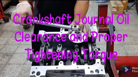 Engine Rebuild 3A92 Part 1 Crankshaft Installation. Measuring Oil Clearance Using A Plastic Gauge.