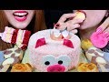 ASMR RED VELVET CAKE, PANDA ICE CREAM, STRAWBERRY MOONCAKE 리얼사운드 먹방 | Kim&Liz ASMR