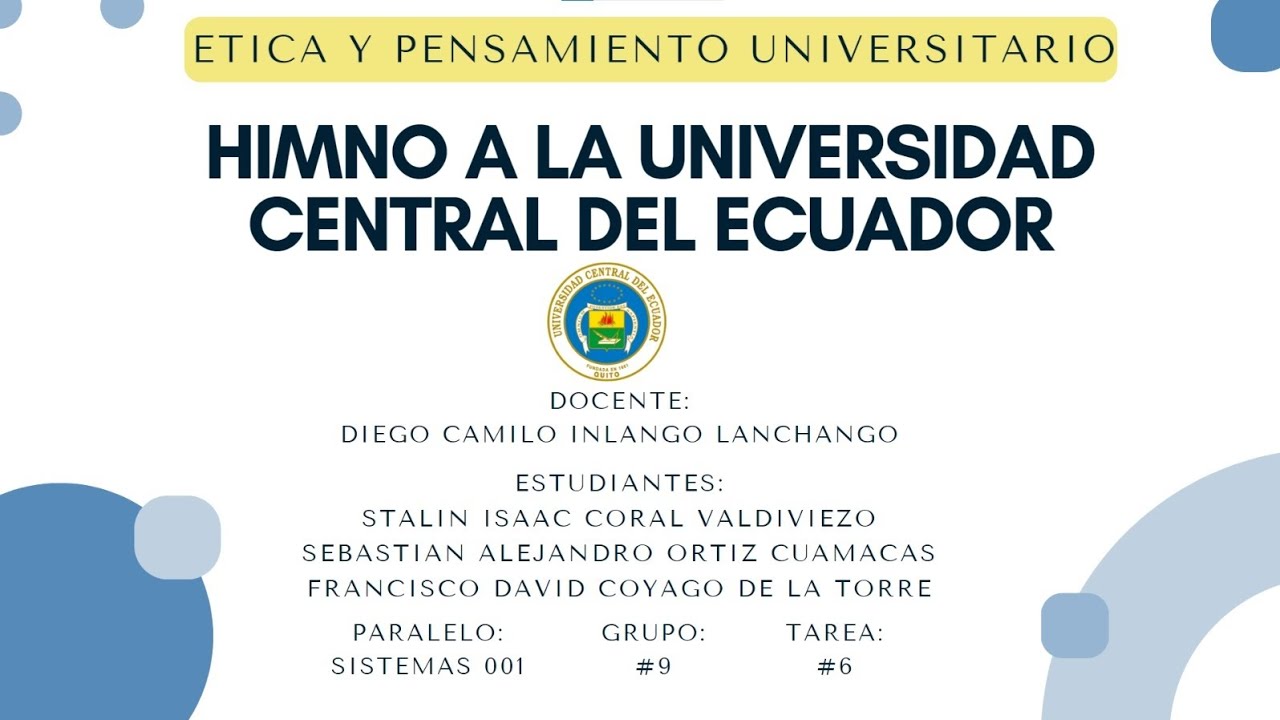 Historia Del Himno De La Universidad Central Del Ecuador