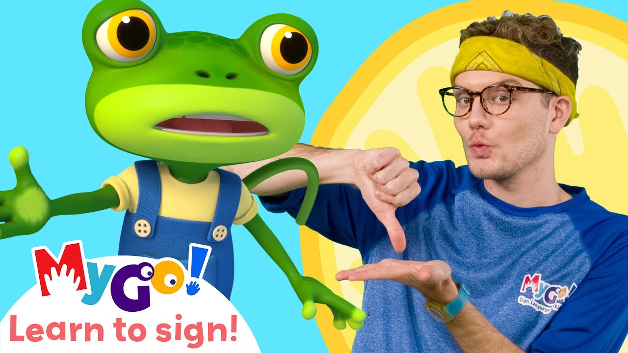 Stuck Sign Language Learn Sign Language with Gecko's Garage! | Gecko is Stuck in Glue ...