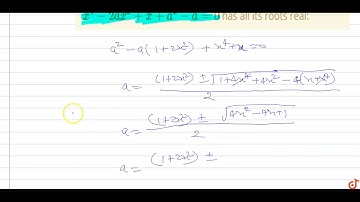 Complete set of real values of `