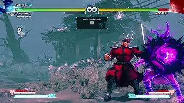 SFV_M.Bisoncorner frame trap into meaty hp ball