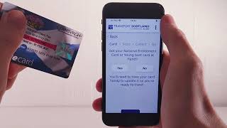 Transport Scotland Pass Collect app 'how to guide'