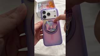 unboxing my popsockets 🦋 #iphone17pro #iphonecases #iphoneaccessories #popsockets #appleiphone