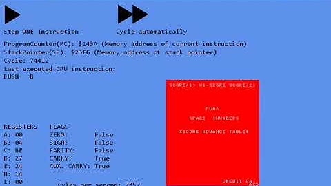 Emulator 8080 alpha version Score head working