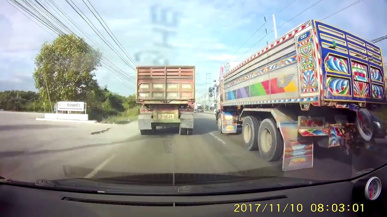 Truck Loses Wheel While Driving ViralHog YouTube