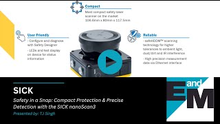 Safety in a Snap: Compact Protection & Precise Detection with the SICK nanoScan3