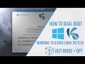 How to Dual Boot KaOS Linux &amp; Windows 10 UEFI GPT Method