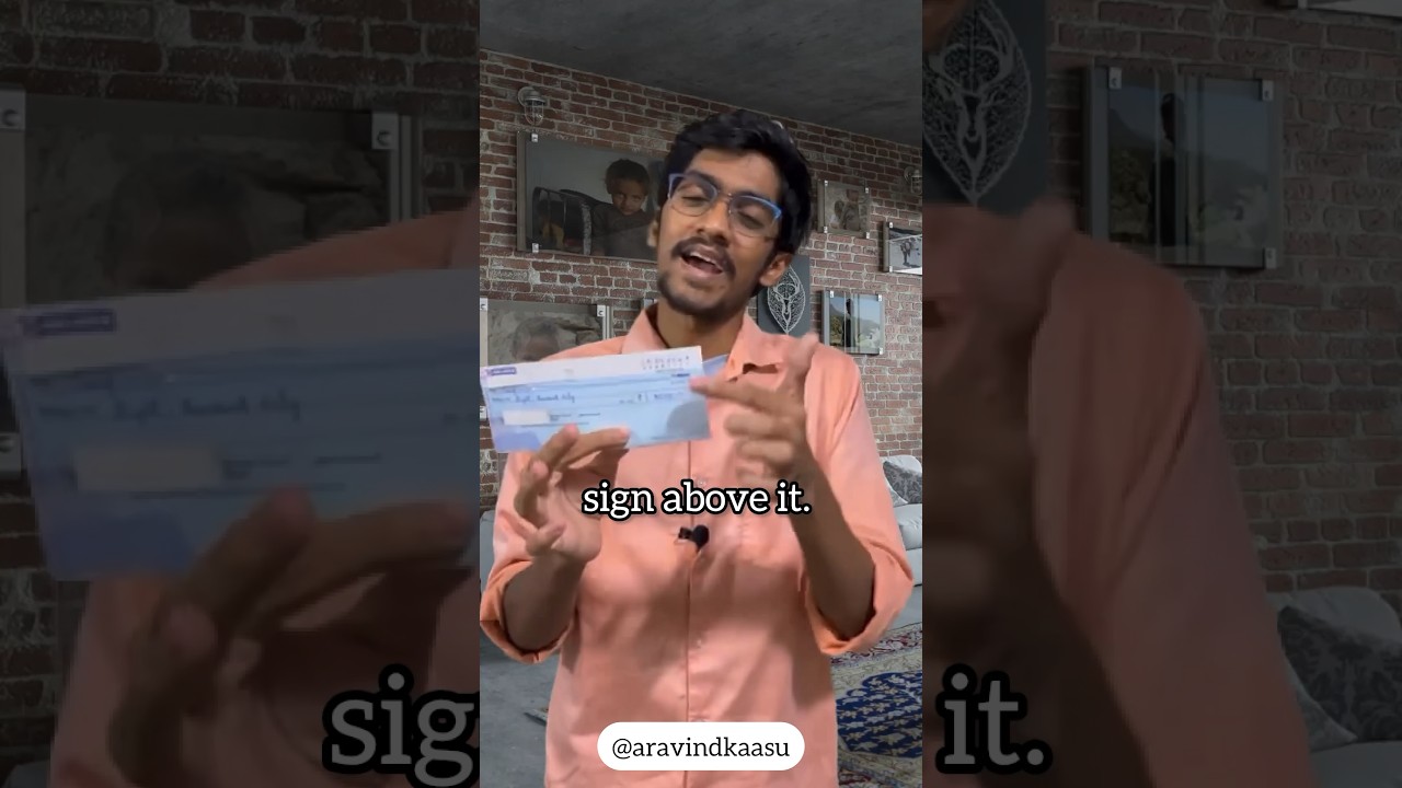 Write your cheque in the right way