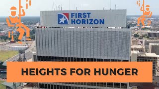 Rappel the FIRST HORIZON building in Downtown Memphis to benefit MID-SOUTH FOOD BANK