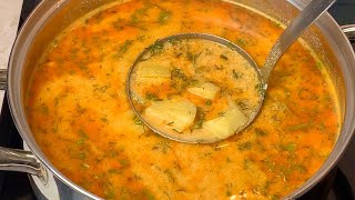 Transcarpathian soup! The simplest and most satisfying soup WITHOUT meat IN 30 MINUTES
