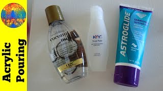 Testing Dimethicone for Acrylic Pouring Cells: KY True Feel (Part 1)