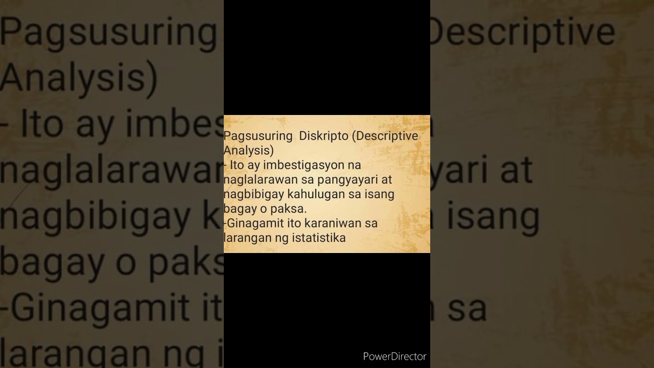 Pagsusuri ng Dokumento - YouTube