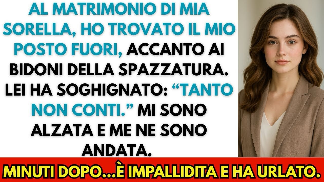 Mi hanno umiliata il giorno delle nozze di mia sorella. Sono uscita. Poi tutto è cambiato.