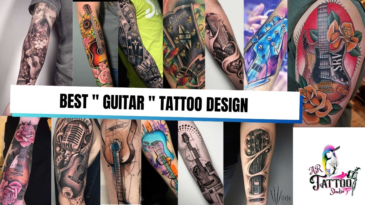 Best Guitar Tattoo Designs 🎶 | Unique Guitar Tattoos Ideas & Inspiration (Primark Finds Style)