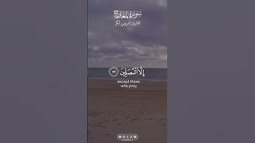 من سورة المعارج || القارئ إدريس أبكر | #القرآن_الكريم #قرآن_كريم #القرآن #قرآن #quran #fyp #اكسبلور