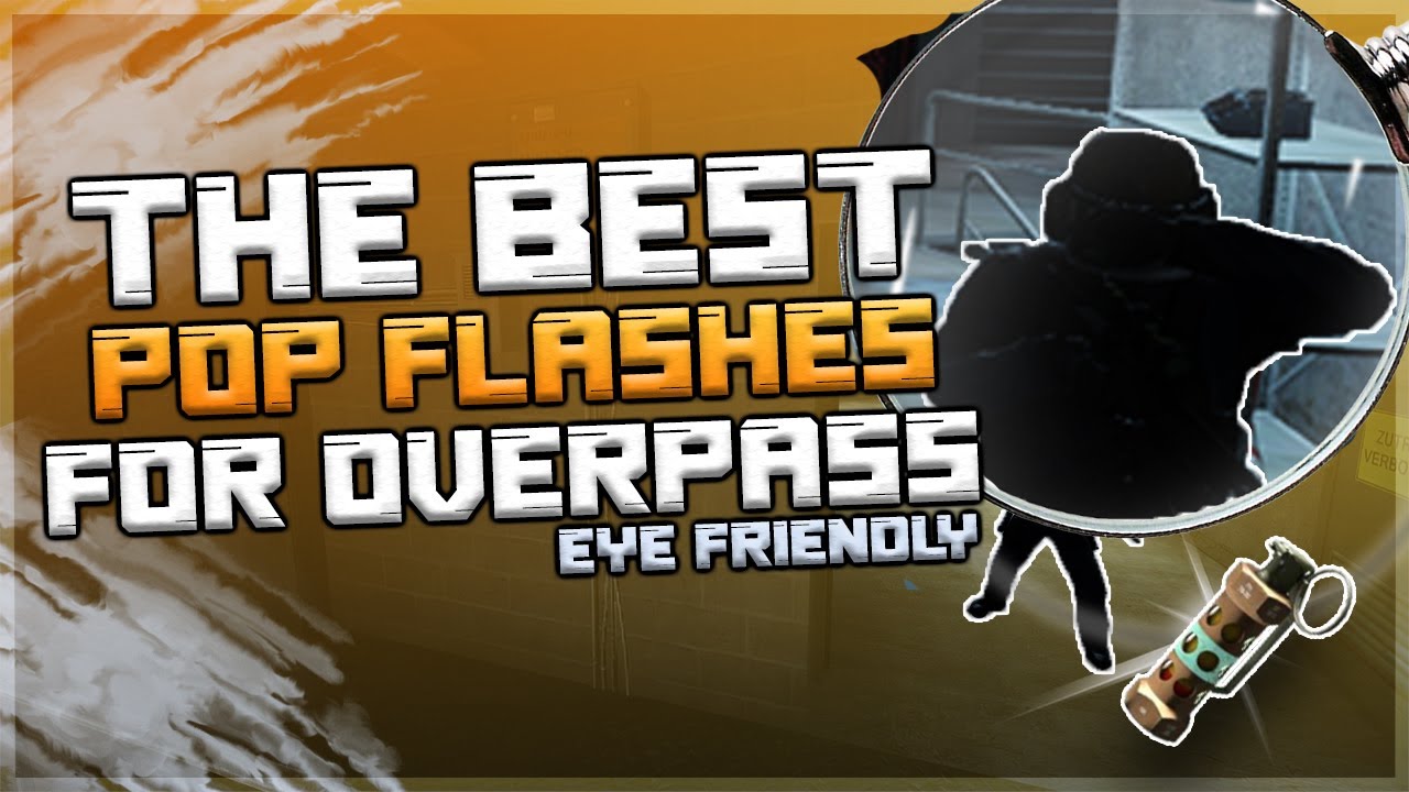 CS:GO - 10 Must-Know Pop Flashes on Overpass