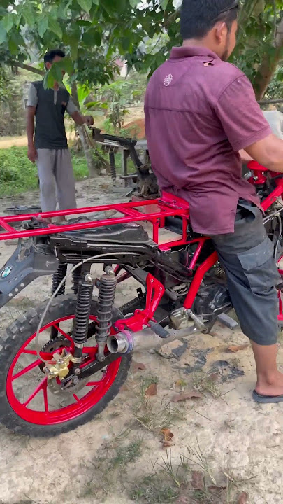 Baru selesai modifikasi || merah…motor Revo langsir #shorts