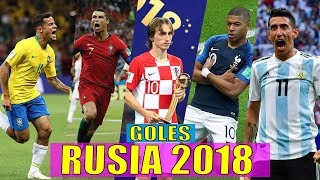 LOS MEJORES GOLES DEL MUNDIAL RUSIA 2018 Ft. Mbappé, cristiano ronaldo, Luka Modrić, Di María, &amp; MAS