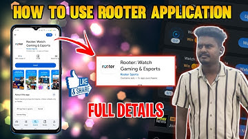 How To Use Rooter Application In Tamil | Rooter App | Rooter App Full Details In Tamil #rooter #app