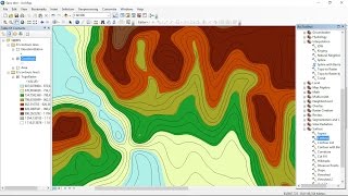 Contours lines from points shapefile on ArcGis