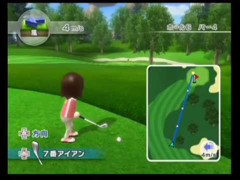 Wiiスポーツリゾート ゴルフ 18アンダーへの道 前編 Youtube