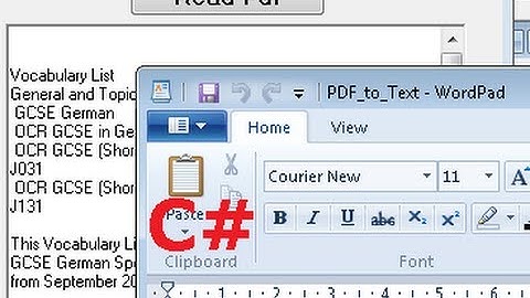 C# Tutorial 52: Converting PDF to Text in C#