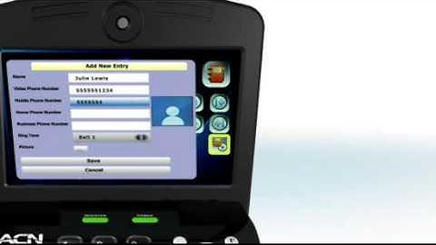 ACN Video Phone Feature - Enhanced Phonebook