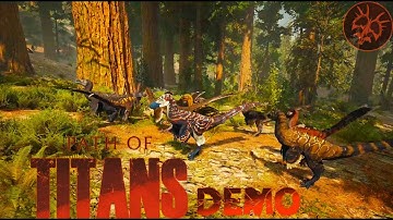 FIRST MULTIPLAYER EXPERIENCE!! -Path of Titans Demo Gameplay-