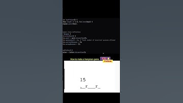 How to make hangman game #codegames #codewiz #codecool #kidsprogramming  #codingblocks  #codeninjas