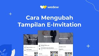 Cara Mengubah Tampilan e-Invitation - Wedew