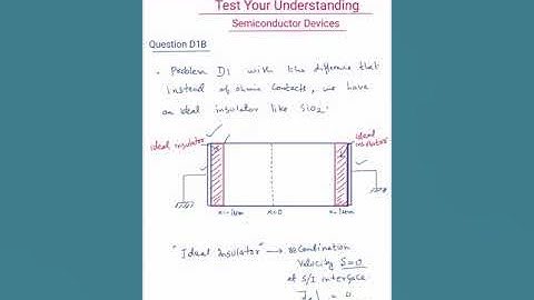 Test your Understanding: Semiconductor Device  problem D1B&C