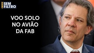 Avião da FAB levou apenas Haddad e a mulher a São Paulo