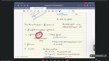 Introduction to Fluid Mechanics: Week-12 (Problem solving session)