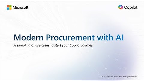 Modern Procurement with AI: Sampling of Use Cases to Start Your Copilot Journey