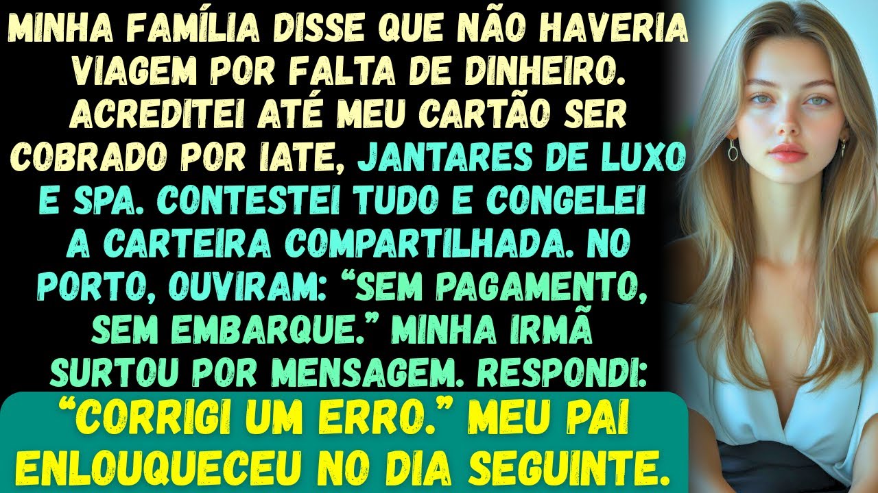 Minha família disse: “Vamos pular as férias este ano — estamos sem dinheiro. E eu acreditei. Até que
