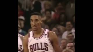 Scottie Pippen with one of the most disrespectful dunks of all time