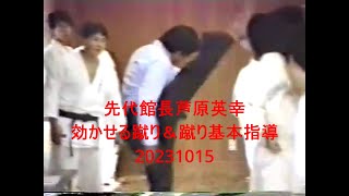先代館長芦原英幸効かせる蹴り＆蹴り基本指導20231015 - YouTube