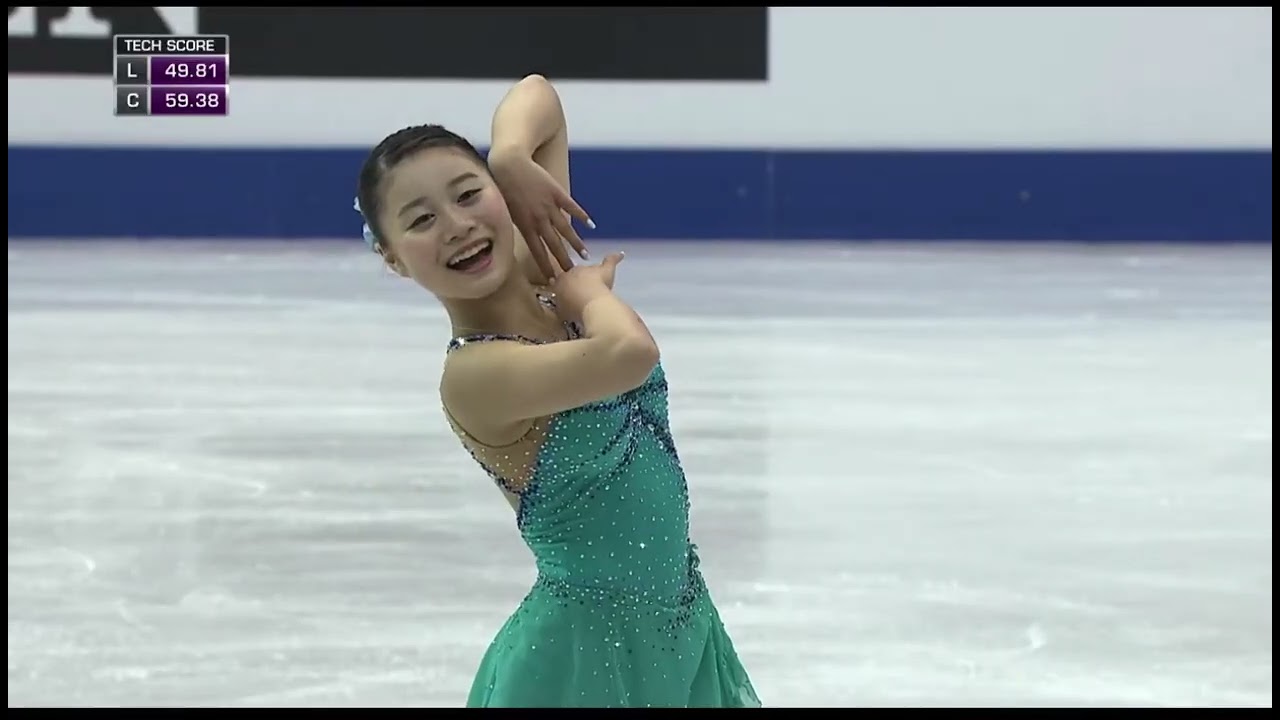Yuna Shiraiwa- 2017 Junior World Figure Skating Championships- free program 