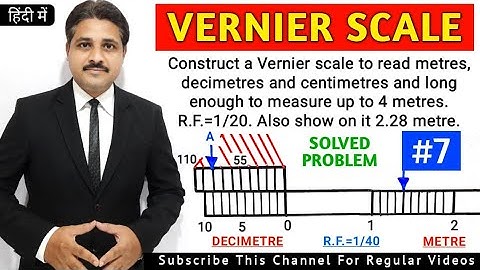 HOW TO DRAW VERNIER SCALE (PROBLEM 7) | UNIT : ENGINEERING SCALE @TIKLESACADEMYOFMATHS