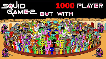 Incredibox Sprunki Mingle Game But With 1000 PLAYERS - Squid Game 2 Animation
