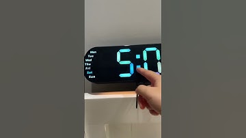 Modern led display wall clock #wallclock #digitalclock