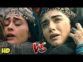 Comparisons of halime  bala  similar scenes review  dirilis ertugrul vs kurulus osman