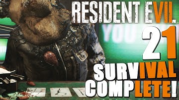 Resident Evil 7 21 Survival DLC COMPLETE ~ NO FINGERS LOST!
