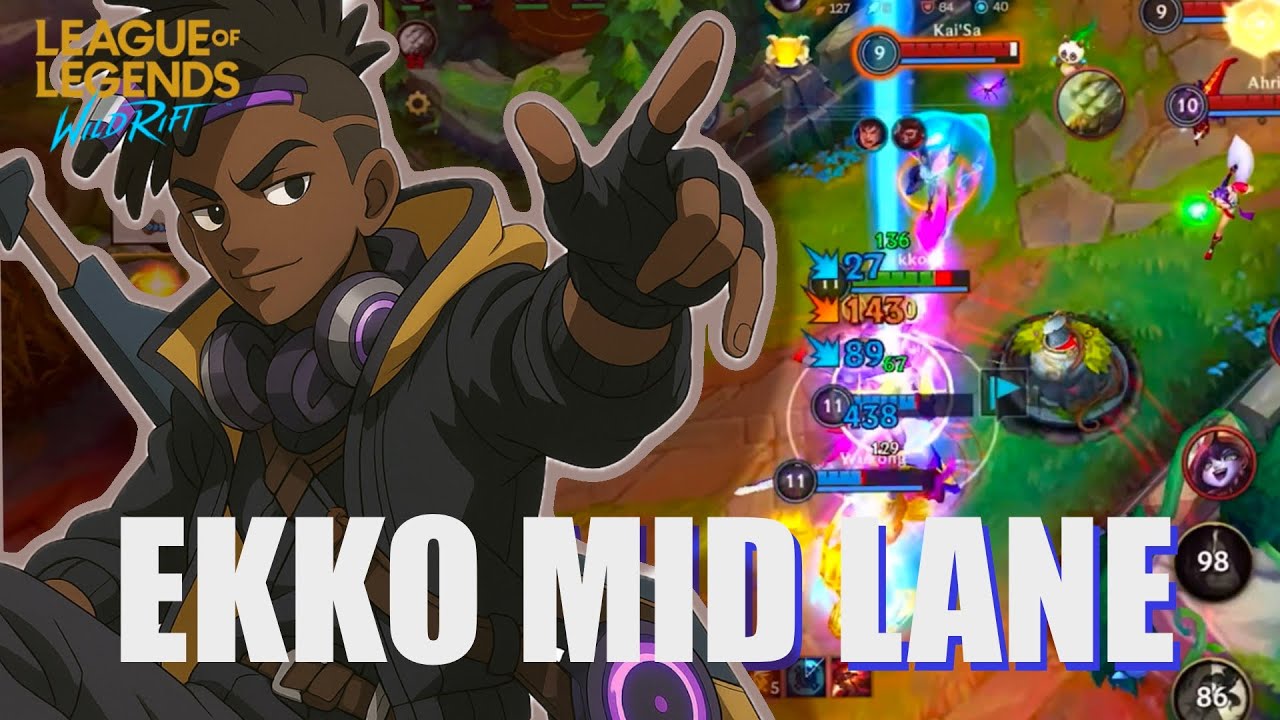 Wild Rift - EKKO MID - 1V9 DOMINATION - EASY ULT KILLS
