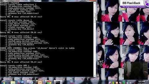 Cara membuat database akademik di cmd