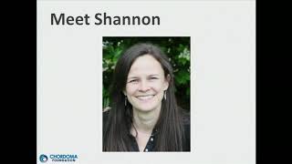 Welcome: 2015 Chordoma Community Conference