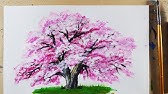 Draw Cherry Blossoms ペンと色鉛筆で桜の絵を描く 30 Youtube