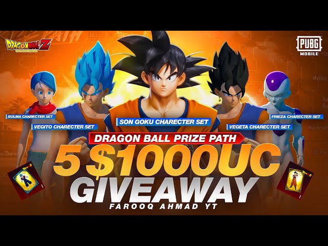 Dragon Ball Prize Path | 5 $1000 UC Giveaway | 🔥 PUBG MOBILE 🔥 class=