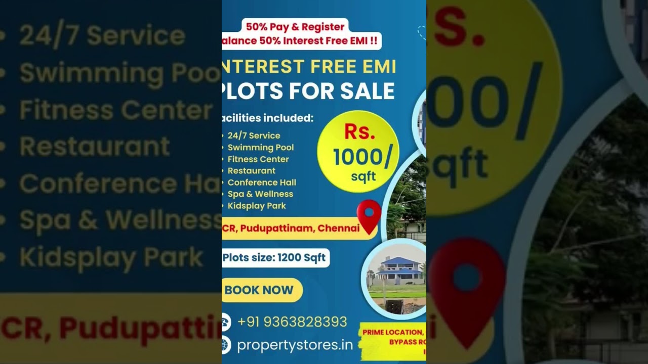 Plot for sale in Chennai ECR 